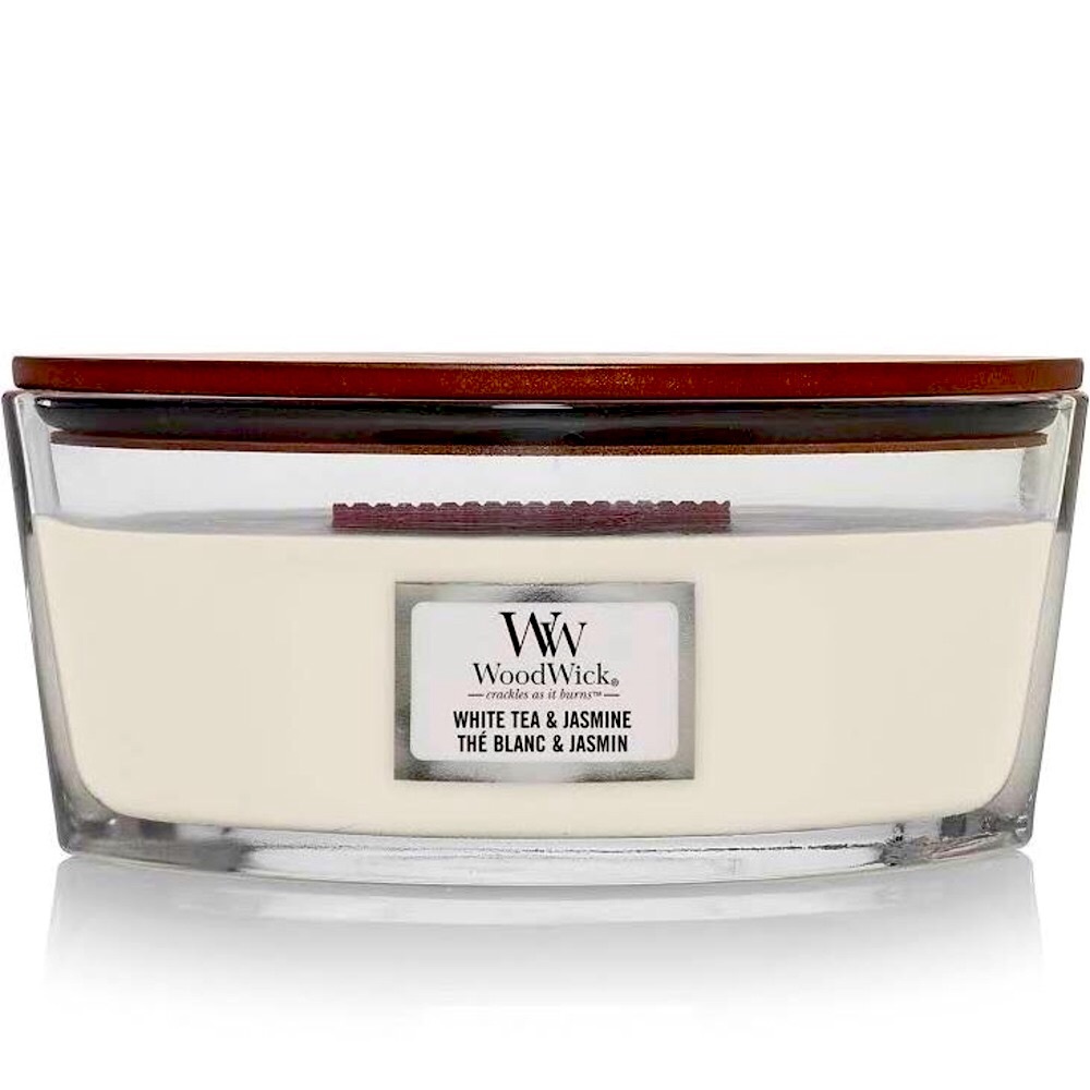 🆕 WHITE TEA & JASMINE WOODWICK CANDLE - Picture 1 of 4